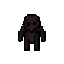 gere um lobsomem no estilo pixel art mais voltado pro terror e sombrio top down