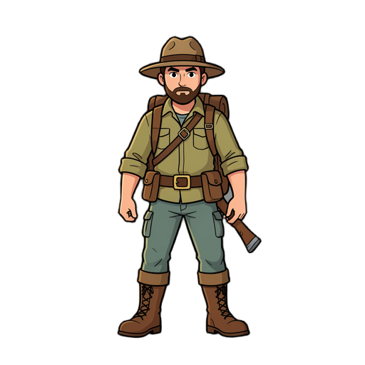 um personagem aventureiro
