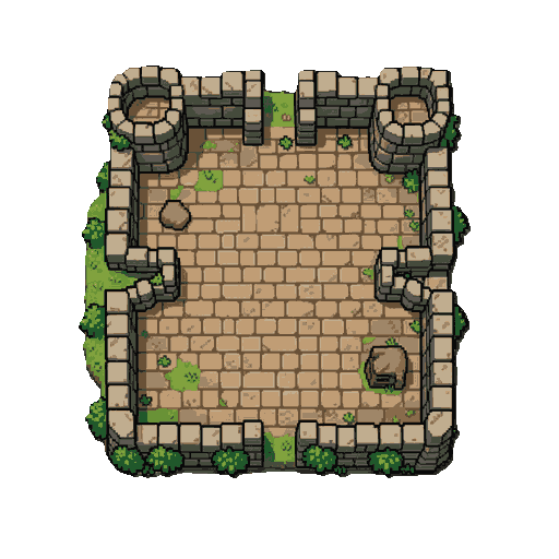 crie somente o piso/terreno base para um mapa de um feudo medieval da antiguidade, para o jogo “caminho do renascimento”.  estilo: - pixel art 2d. - visão de cima (top-down). - estilo de cenário de rpg medieval. - visual consistente, detalhado e bonito. - aparência de um jogo antigo de aventura em p