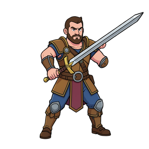 of a warrior class berserk with a two hand sword