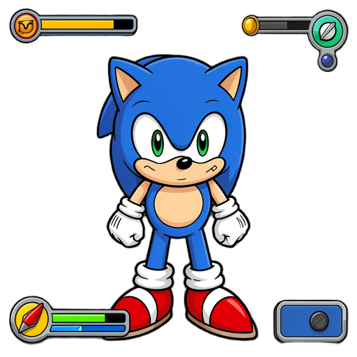 cara, a tela inicial com o sonic