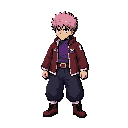 create a playable 2d mmorpg pixel-art character of **yuji itadori from jujutsu kaisen, adapted to the visual style of tibia and grand line adventures (gla)**.  ## reference images — mandatory  use the attached reference images as mandatory visual guides. each image has a distinct purpose:  **referen