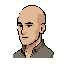 create a modular 2d pixel art rpg character base inspired by the universal lpc (liberated pixel cup) character style.  character base:  - young adult male fantasy rpg character. - bald head, completely without hair. - natural human body proportions matching classic lpc sprites. - neutral facial expr