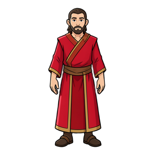 mage with red robes