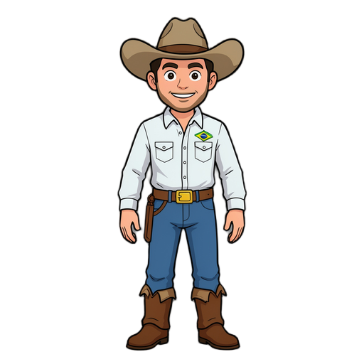 friendly young Brazilian bull rider (peão de rodeio)