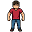 ataque físico, top down em todas as 4 direções, com uma característica em comum aos três que faça parte do meu jogo, sem erros, poucos detalhes, voltado para o público de 14 anos, casual pixelart 32x32 estilizado