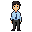 create a high-quality **2d pixel art character sprite sheet** for an indie game called "where is the intern?" (cadê o estagiário?).  **character design:** a funny, charismatic male office employee in his mid-20s. he has slightly messy dark hair, expressive eyes, a tired but friendly facial expressio