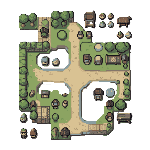 make me some yume nikki fan game assets and tiles and stuff for rpgmaker  more map wise