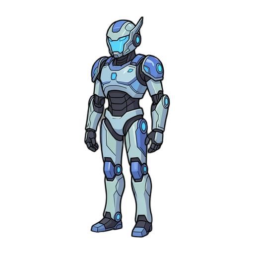 humanoid futuristic robo from assets
