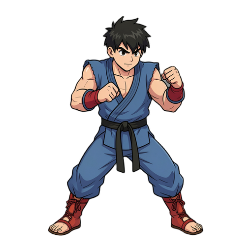 anime figting game character