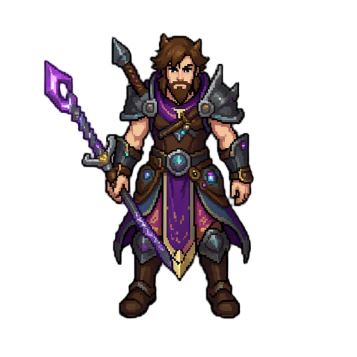 Crie um original para o jogo ELEMENTALIS: Renascidos na Magia, um RPG de ação 2D em pixel desenvolvido em MonoGame com C#. DIREÇÃO : pixel detalhada, fantasia mágica, personagens expressivos, criaturas com silhuetas marcantes e estética de RPG de aventura. O mundo combina florestas densas, cavernas, ruínas antigas, magia elemental e tecnologia perdida de civilizações ancestrais. Utilize detalhes e iluminação semelhantes aos de um RPG pixel de alta qualidade, mantendo os pixels nítidos e legíveis. PERSPECTIVA: top-down ou três-quartos, adequada a um mundo explorável com movimentação em oito direções. Não utilize a perspectiva convencional de plataforma lateral. ORIGINALIDADE: crie um design próprio, sem copiar personagens, sprites ou artes de jogos existentes. SOLICITADO: [DESCREVA AQUI UM ÚNICO ]. REGRAS: produza somente o solicitado, em tamanho grande e com detalhes nítidos. Não crie colagens, mosaicos, catálogos, folhas de referência, grades de ícones ou conjuntos de objetos diferent