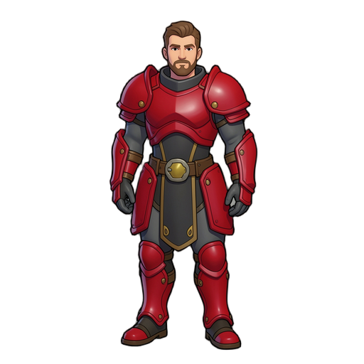 make a 3D man in armor ant a sorte