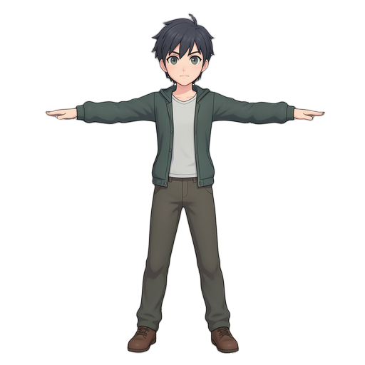 this character,keep the pose