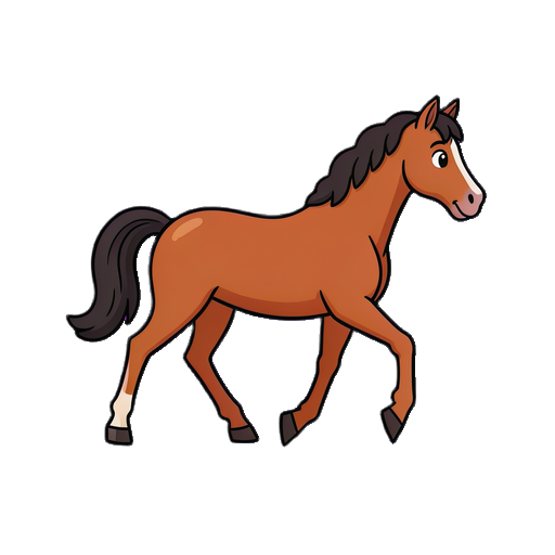 cria um cavalo andar