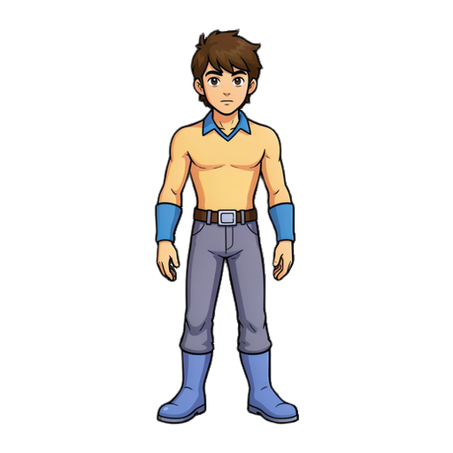 criar um personagem parecido com skyblazer de super nintendo