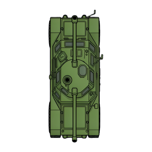 sprite 2d vetorial limpo em visão estritamente de cima para baixo de um caminhão blindado militar verde, visão de pássaro 100% perpendicular, design gráfico plano e liso, contornos pretos espessos e bem definidos, estilo vetor moderno sem pixels. o veículo está orientado verticalmente apontado para 