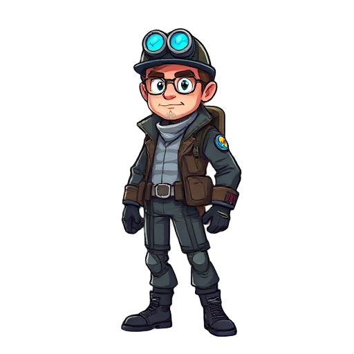 sci-fi time traveler man