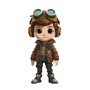 sci-fi time traveler young boy 