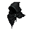 dark fantasy roguelite, single object centered, lightweight hunter hood made from dark worn cloth with muted teal stitched seams and pale silver clasp, asymmetrical stealth silhouette, subtle layered fabric implying movement, rare agile ranger aesthetic, 