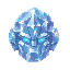 transparent crystal golem head, light refraction, geometric facets, not a skull, not a skeleton, not a generic demon
