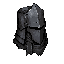 dark fantasy roguelite, single object centered, uncommon watchman helmet with narrow visor slit and layered cold iron plates, asymmetrical semi-isometric front view silhouette, ash-gray cloth wrapping beneath the metal, subtle bureaucratic engravings and 