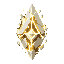 dark fantasy roguelite, single object centered, legendary celestial ore with fragmented white stone and aggressive pale gold light leaking from internal cracks, abstract geometric mineral shape, transcendent material, impossible crystalline structure, sub