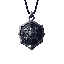 guardian amulet - guardian amulet necklace, heavy metal talisman with protective runes, faint holy shimmer, dark fantasy roguelike icon, centered, crisp silhouette.