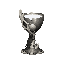 dark fantasy roguelite, single object centered, ritual chalice carved from pale bone and cracked silver, filled with faint glowing white liquid, asymmetrical sacred silhouette, ascetic buff consumable, subtle engraved spiral motifs, tactile aged ceremonia
