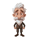 very handsome old man