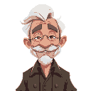 handsome old man