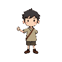 a simple character holding a small lantern