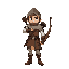 a medieval archer character 