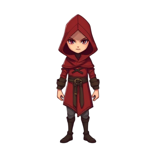 a red hooded mage 