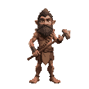a caveman as a hunter