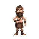a caveman lumberjack