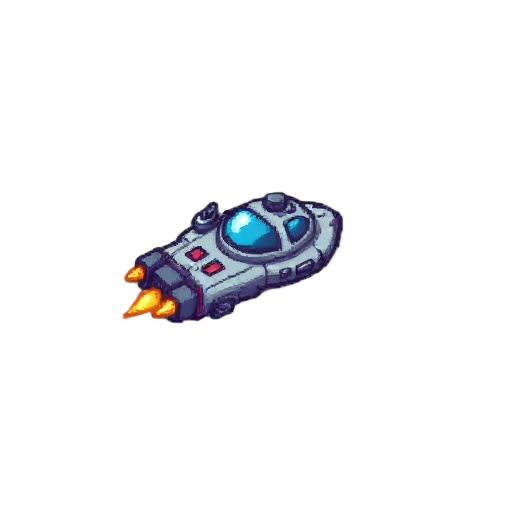 space ship pixel