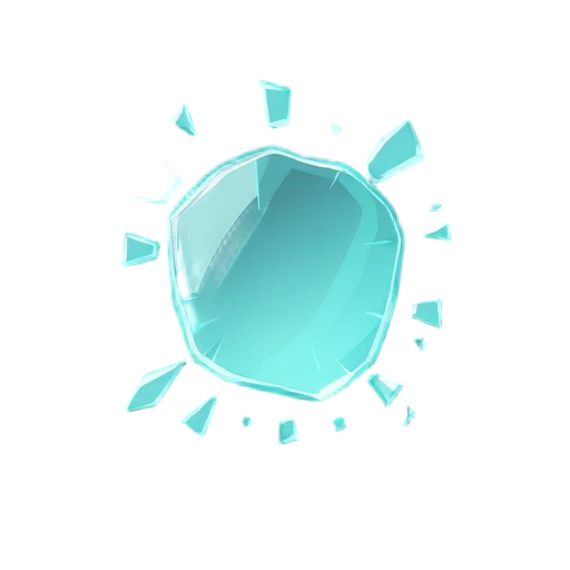 glass shattered no background
