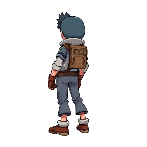 un personnage avec un servetement et une casquette a l'envers