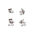 basic character base, running in all 4 directions