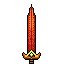 sword, cartoon style, black outline