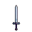 sword, cartoon style, black outline, icon