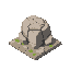 beautiful isometric tile  boulder formation