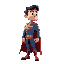 superman looking to the right