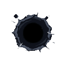 pixel perfect blackhole dark middle and more stylish and little lightning and little white light much middle part rigid