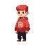 cute red pixel guy