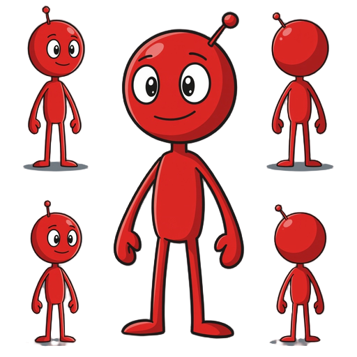 red stickman character