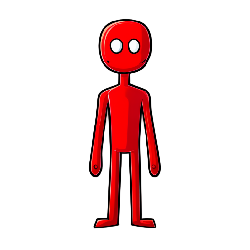 red stickman character