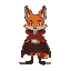 fox wearing red cloak