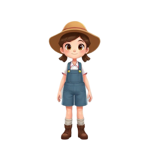 farmer girl, no details modern
