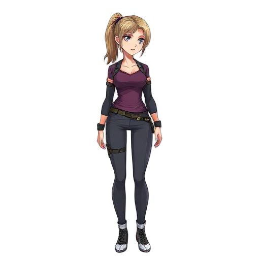masterpiece, elegant mature woman, riza hawkeye, athletic fit body, slim, portrait, looking towards right, ((transparent white background)), standing straight, visual novel compatible sprite:1.1, dyna